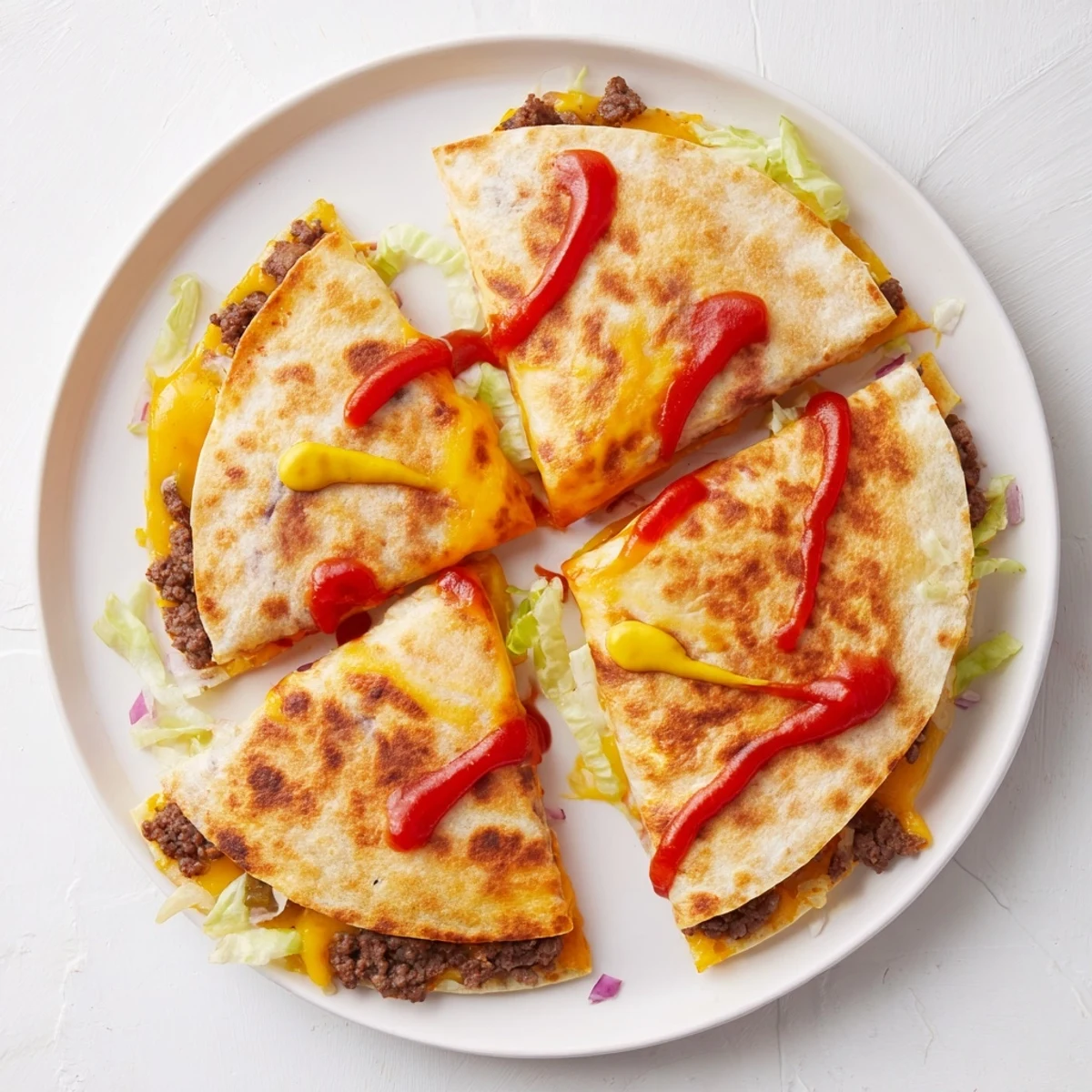 Crispy flour tortilla filled with juicy smashburger, cheddar cheese, pickles and classic burger toppings