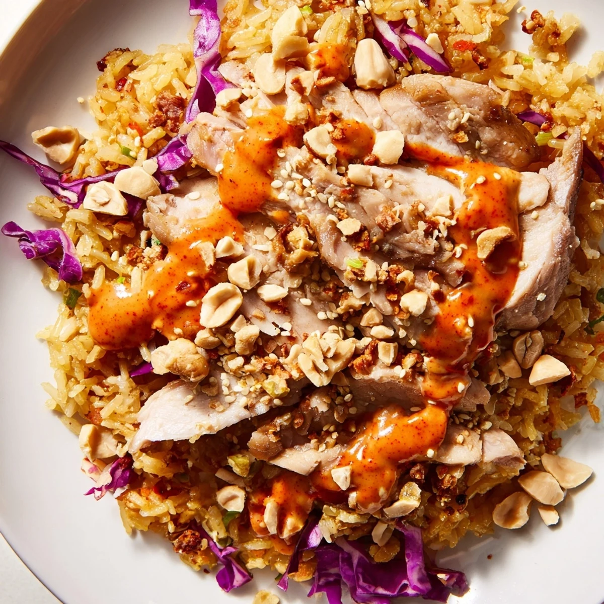 Bang Bang Chicken Crispy Rice