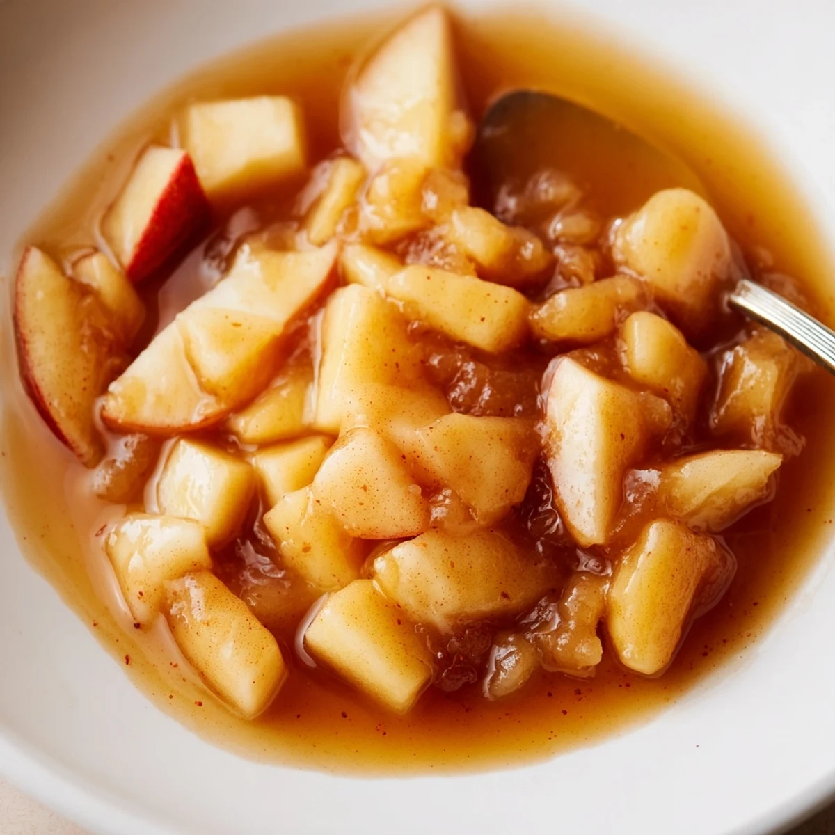 Sealed jar of Fall Caramel Apple Jam ready for gifting, warm spice scent