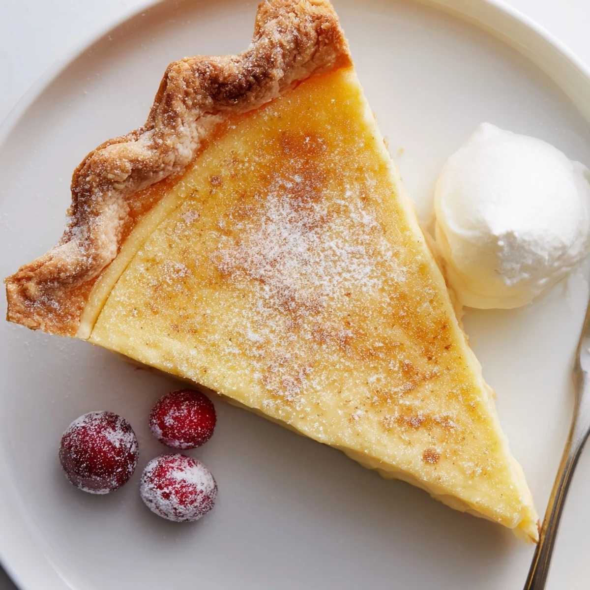 Christmas Eve Custard Pie With Cinnamon Vanilla, silky custard and a flaky crust