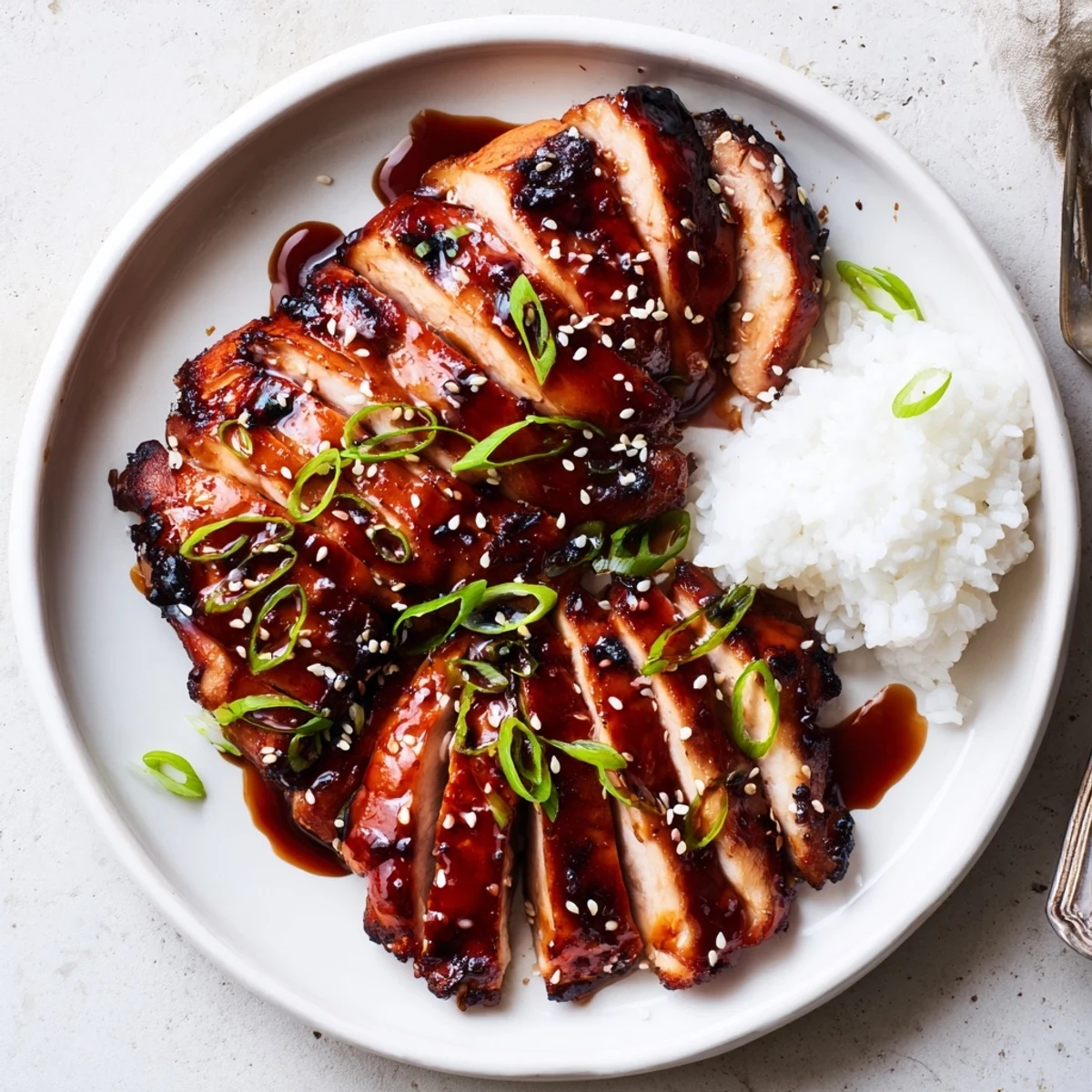 Oven-roasted Char Siu Chicken resting before slicing, fragrant five-spice aroma