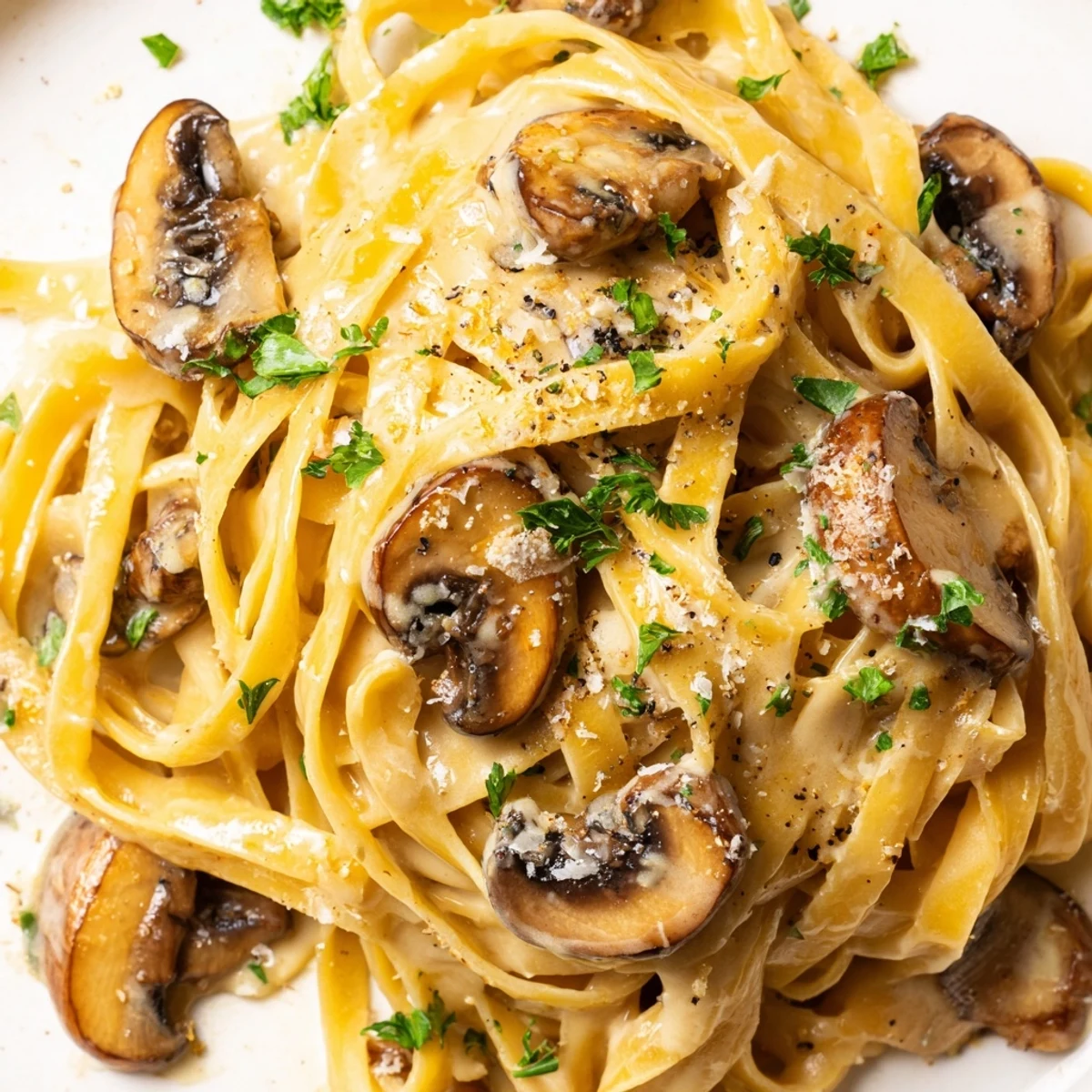Creamy Brown Butter Mushroom Pasta