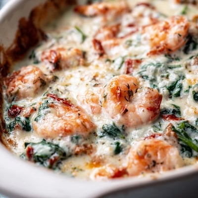 Low Carb Shrimp Tuscan Bake