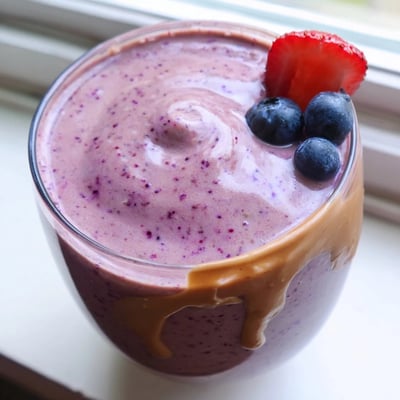 Peanut Butter Berry Smoothie